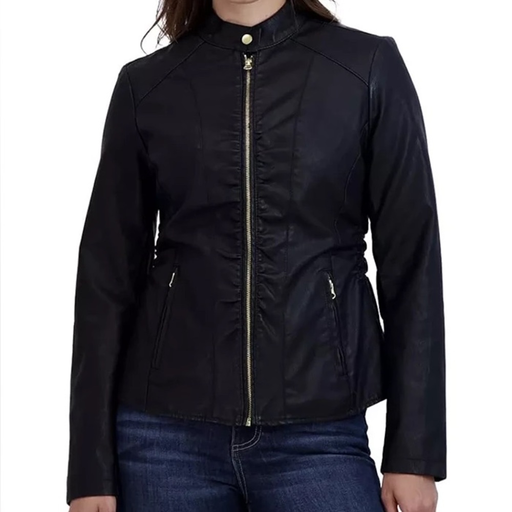 Baccini Women's Black bomber Jacket